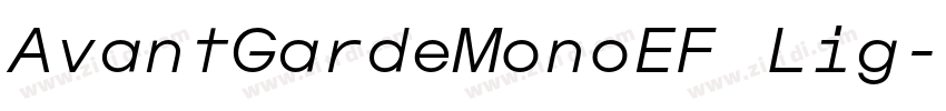 AvantGardeMonoEF Lig字体转换